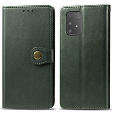 Custodia Portafoglio In Pelle Cover con Supporto S05D per Samsung Galaxy S10 Lite Verde