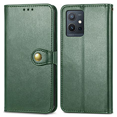 Custodia Portafoglio In Pelle Cover con Supporto S05D per Vivo Y52t 5G Verde