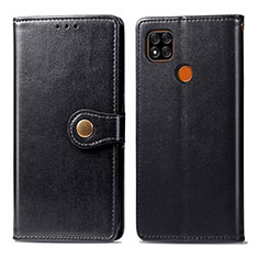 Custodia Portafoglio In Pelle Cover con Supporto S05D per Xiaomi POCO C3 Nero