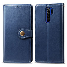 Custodia Portafoglio In Pelle Cover con Supporto S05D per Xiaomi Redmi 9 Blu