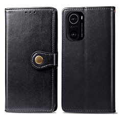 Custodia Portafoglio In Pelle Cover con Supporto S05D per Xiaomi Redmi K40 Pro 5G Nero