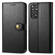 Custodia Portafoglio In Pelle Cover con Supporto S05D per Xiaomi Redmi Note 11S 4G Nero