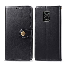 Custodia Portafoglio In Pelle Cover con Supporto S05D per Xiaomi Redmi Note 9 Pro Max Nero