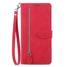 Custodia Portafoglio In Pelle Cover con Supporto S06D per Oppo K11x 5G Rosso