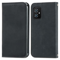 Custodia Portafoglio In Pelle Cover con Supporto S08D per Asus ZenFone 8 Mini Nero