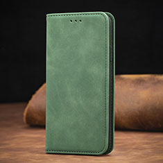 Custodia Portafoglio In Pelle Cover con Supporto S08D per Xiaomi Mi 10S 5G Verde