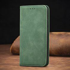 Custodia Portafoglio In Pelle Cover con Supporto S08D per Xiaomi Mi 11X Pro 5G Verde