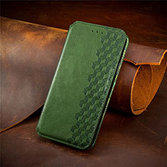 Custodia Portafoglio In Pelle Cover con Supporto S09D per Asus ZenFone 10 Verde