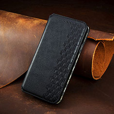 Custodia Portafoglio In Pelle Cover con Supporto S09D per Xiaomi Redmi 9 Nero