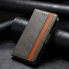 Custodia Portafoglio In Pelle Cover con Supporto S10D per Asus ROG Phone 7 Pro Grigio