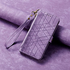 Custodia Portafoglio In Pelle Cover con Supporto S17D per Samsung Galaxy S20 FE 4G Viola