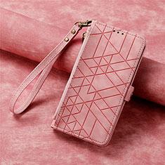 Custodia Portafoglio In Pelle Cover con Supporto S17D per Samsung Galaxy S20 Lite 5G Rosa