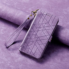 Custodia Portafoglio In Pelle Cover con Supporto S18D per Samsung Galaxy S25 5G Viola