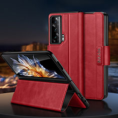 Custodia Portafoglio In Pelle Cover con Supporto SD1 per Huawei Honor Magic Vs Ultimate 5G Rosso