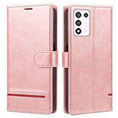 Custodia Portafoglio In Pelle Cover con Supporto SY1 per Realme Q3t 5G Rosa