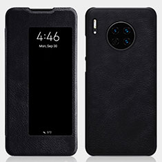 Custodia Portafoglio In Pelle Cover con Supporto T01 per Huawei Mate 30 Pro 5G Nero