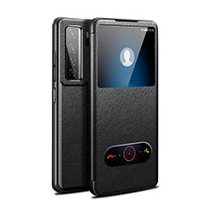 Custodia Portafoglio In Pelle Cover con Supporto T01 per Huawei Nova 7 SE 5G Nero