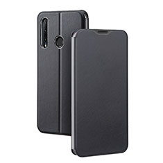 Custodia Portafoglio In Pelle Cover con Supporto T01 per Huawei P Smart+ Plus (2019) Nero