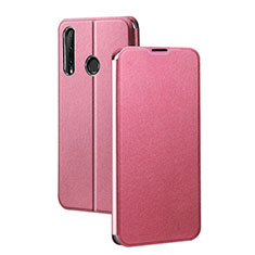 Custodia Portafoglio In Pelle Cover con Supporto T01 per Huawei P Smart+ Plus (2019) Rosa