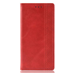 Custodia Portafoglio In Pelle Cover con Supporto T01 per Xiaomi Redmi 9i Rosso