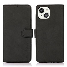 Custodia Portafoglio In Pelle Cover con Supporto T02 per Apple iPhone 14 Nero