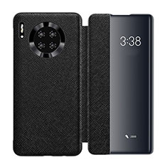 Custodia Portafoglio In Pelle Cover con Supporto T02 per Huawei Mate 30 Pro 5G Nero