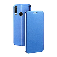 Custodia Portafoglio In Pelle Cover con Supporto T02 per Huawei P30 Lite XL Blu