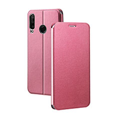 Custodia Portafoglio In Pelle Cover con Supporto T02 per Huawei P30 Lite XL Rosa