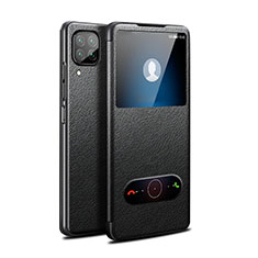 Custodia Portafoglio In Pelle Cover con Supporto T02 per Huawei P40 Lite Nero