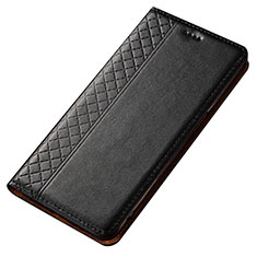 Custodia Portafoglio In Pelle Cover con Supporto T02 per Samsung Galaxy A80 Nero