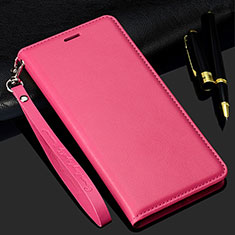 Custodia Portafoglio In Pelle Cover con Supporto T02 per Samsung Galaxy S20 5G Rosa Caldo