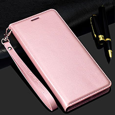 Custodia Portafoglio In Pelle Cover con Supporto T02 per Samsung Galaxy S20 Ultra 5G Oro Rosa