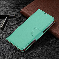 Custodia Portafoglio In Pelle Cover con Supporto T02 per Xiaomi Redmi 10X 4G Verde