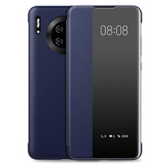 Custodia Portafoglio In Pelle Cover con Supporto T03 per Huawei Mate 30 5G Blu