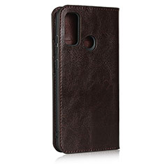 Custodia Portafoglio In Pelle Cover con Supporto T03 per Huawei Nova Lite 3 Plus Marrone