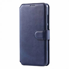 Custodia Portafoglio In Pelle Cover con Supporto T03 per Huawei P30 Lite Blu