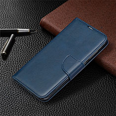 Custodia Portafoglio In Pelle Cover con Supporto T03 per Xiaomi Redmi 10X 4G Blu