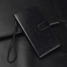 Custodia Portafoglio In Pelle Cover con Supporto T04 per Huawei P30 Lite New Edition Nero