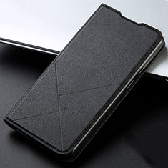 Custodia Portafoglio In Pelle Cover con Supporto T05 per Huawei Honor 20i Nero