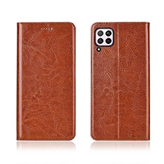 Custodia Portafoglio In Pelle Cover con Supporto T05 per Huawei Nova 6 SE Arancione