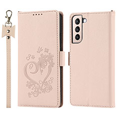 Custodia Portafoglio In Pelle Cover con Supporto T05D per Samsung Galaxy S23 Plus 5G Rosa