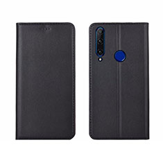 Custodia Portafoglio In Pelle Cover con Supporto T06 per Huawei Honor 20 Lite Nero