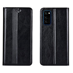 Custodia Portafoglio In Pelle Cover con Supporto T06 per Huawei Honor View 30 5G Nero