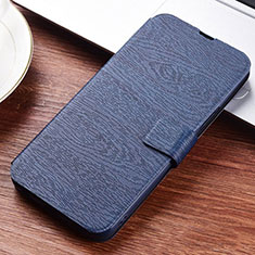 Custodia Portafoglio In Pelle Cover con Supporto T06 per Huawei P30 Lite XL Blu