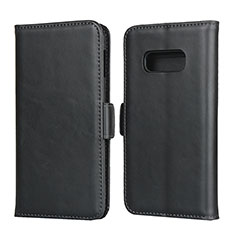 Custodia Portafoglio In Pelle Cover con Supporto T06 per Samsung Galaxy S10e Nero