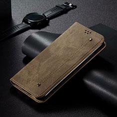 Custodia Portafoglio In Pelle Cover con Supporto T06 per Xiaomi Mi 10 Pro Arancione