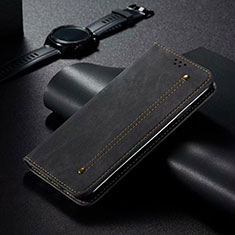 Custodia Portafoglio In Pelle Cover con Supporto T06 per Xiaomi Mi 10 Pro Nero