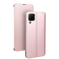 Custodia Portafoglio In Pelle Cover con Supporto T07 per Huawei Nova 6 SE Oro Rosa