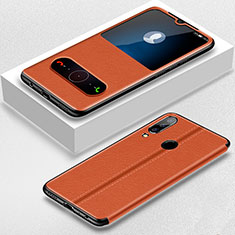 Custodia Portafoglio In Pelle Cover con Supporto T07 per Huawei P Smart+ Plus (2019) Arancione