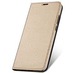 Custodia Portafoglio In Pelle Cover con Supporto T07 per Huawei P20 Lite (2019) Oro